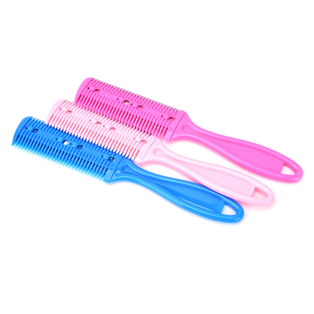 1 шт. Лидер продаж двойными бортами расческа для волос с лезвием резак резки