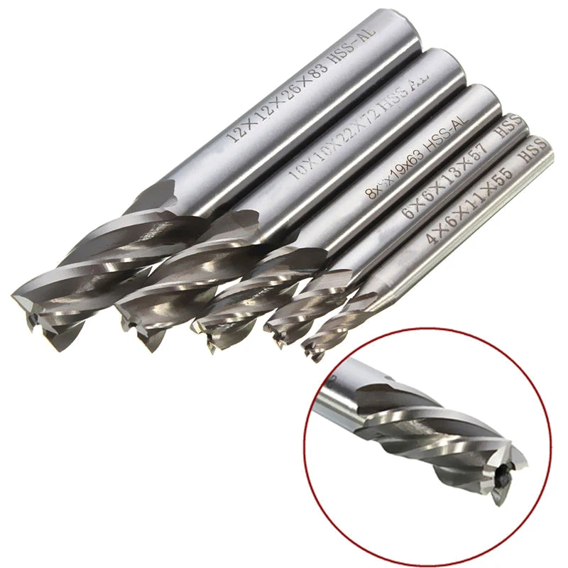 Замена Концевая мельница черновой чип выключатель HSS серебро Резак сверла|Фреза|