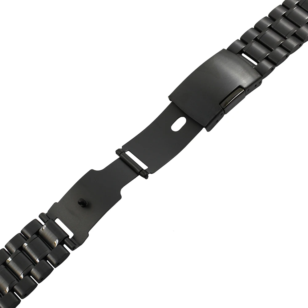 Stainless Steel Watch Band 14mm 16mm 18mm 19mm 20mm 21mm 22mm 24mm 26mm Universal Watchband Metal Strap Wrist Loop Belt Bracelet