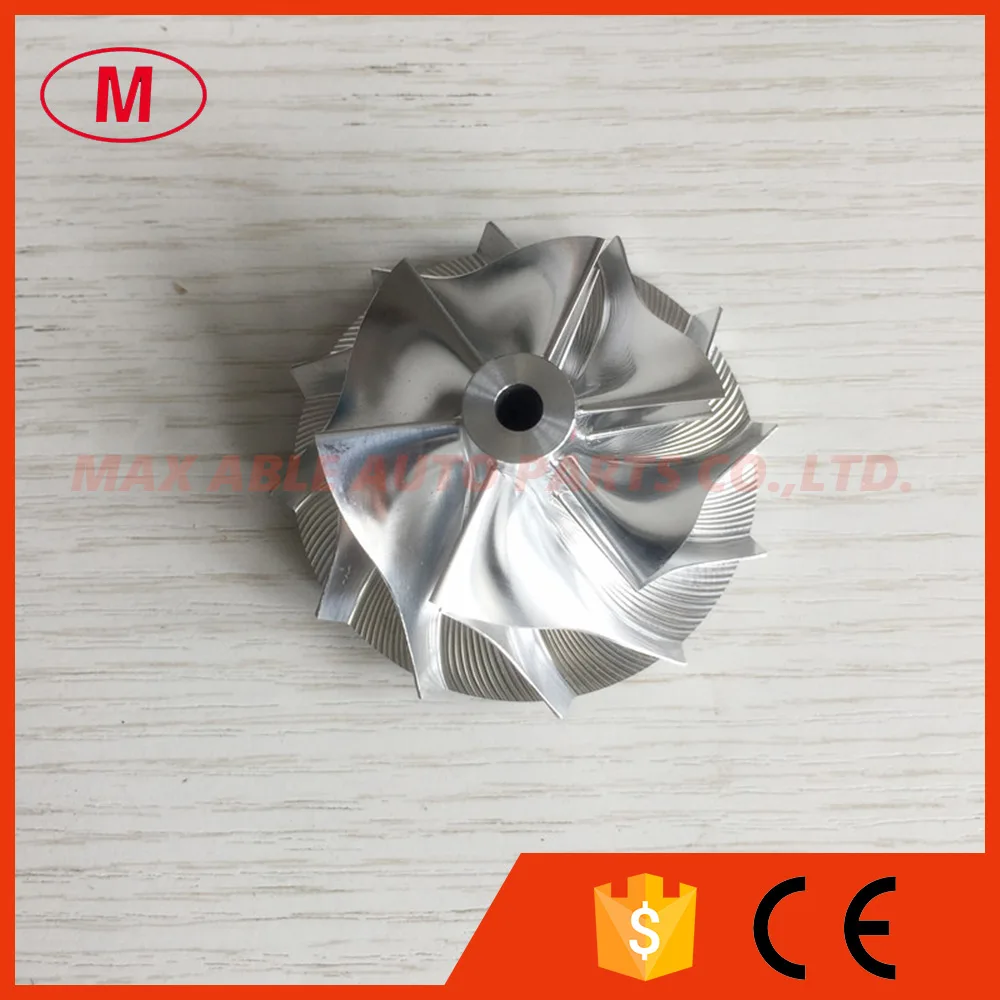 GT15-25 702549-0008 44.42/59.48mm 6+6 blades Performance Turbo Billet/milling/aluminum 2618 compressor wheel for 724483-0003/05 |