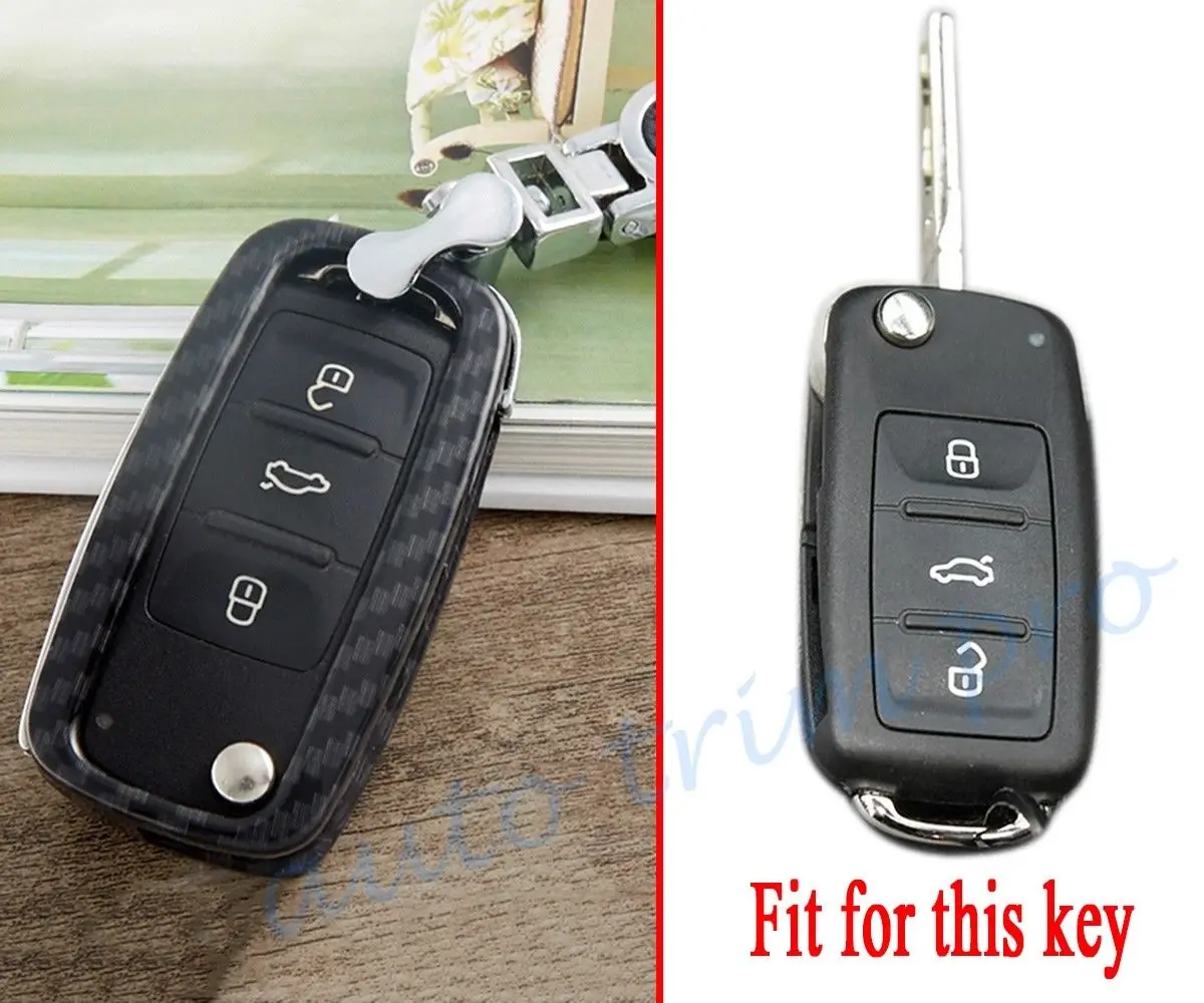 Чехол для ключей подходит VW Polo Golf 6 Tiguan Passat Beetle MK5 Touran Scirocco Jetta Eos UP! Брелок держатель