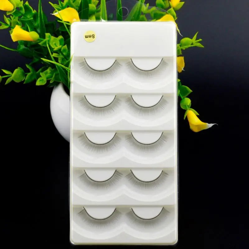 Тренировочные ресницы ручной работы для начинающих 5 пар 6/8 мм|Накладные ресницы|