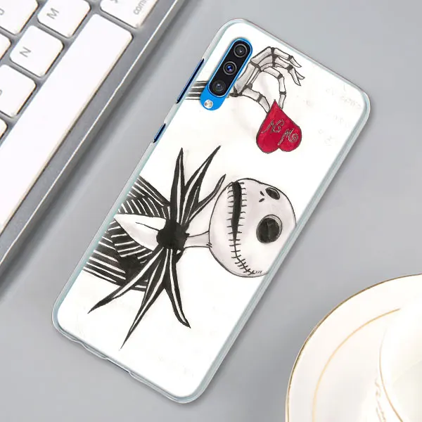 С принтом "Кошмар перед Рождеством" Хэллоуин чехол КРЫШКА ДЛЯ samsung Galaxy A30 A40 A50 A70 A6 A8 плюс A7 A9 M30 чехол для телефона Coque - Цвет: 03