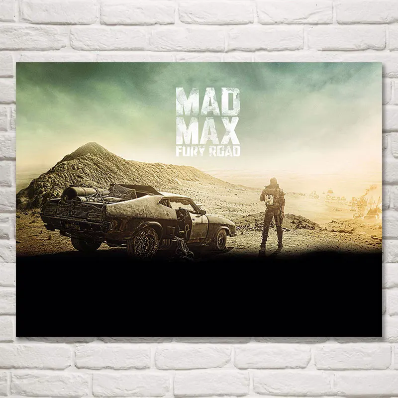 Постеры и принты в стиле фильма foocome Mad Max Fury Road настенная живопись из шелковой