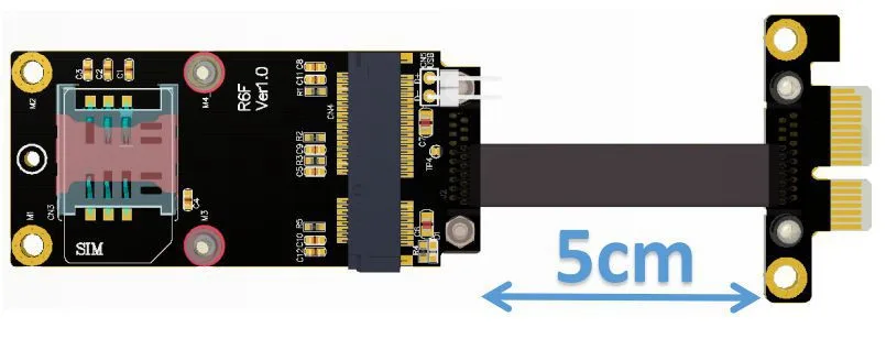Riser PCI-express PCIe x1 для mini mPCIe беспроводной WiFi расширитель карт ленточный кабель PCI-e 1x10