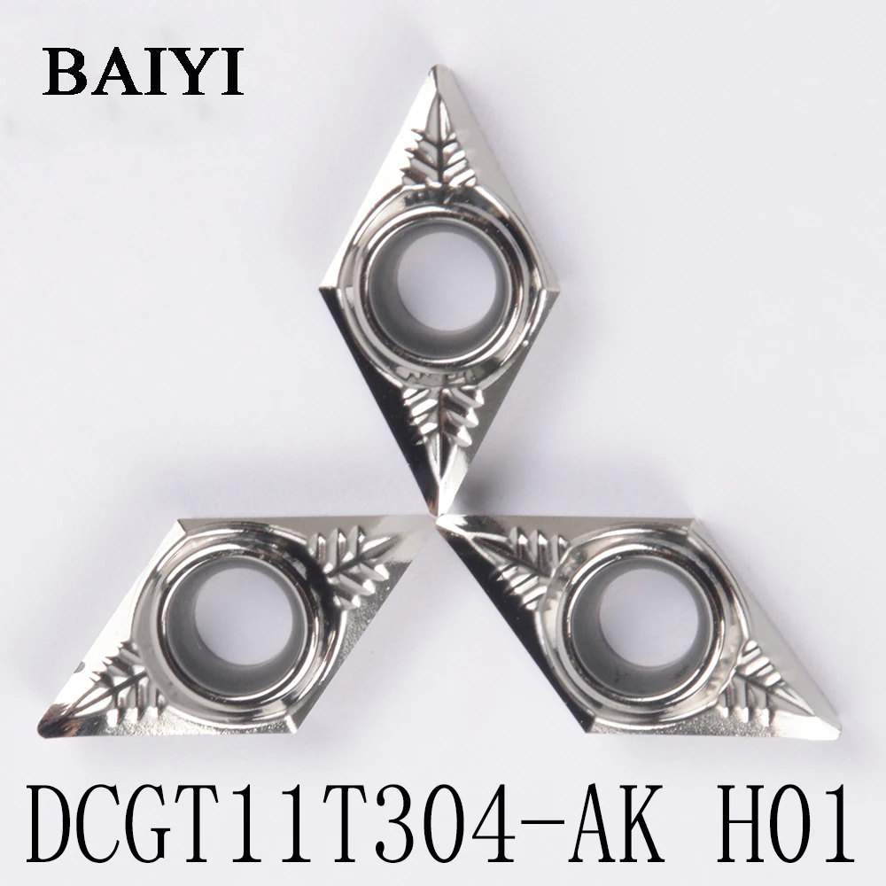 10 шт. режущий инструмент DCGT11T304 H01 DCGT 11T304 Korloy|Токарный инструмент| |