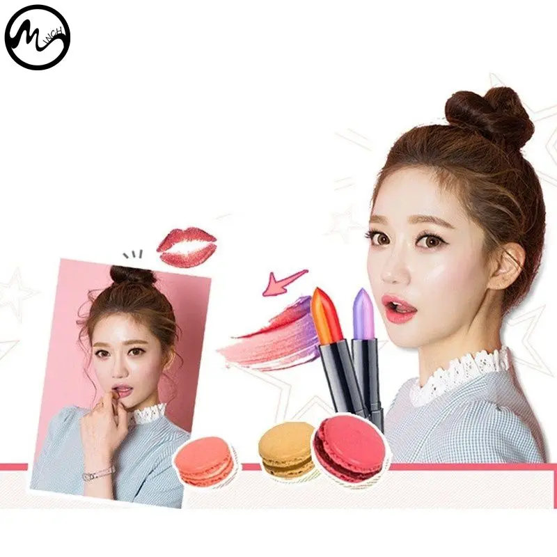 Двухцветная матовая губная помада MINCH стойкая увлажняющая милая розовая женская