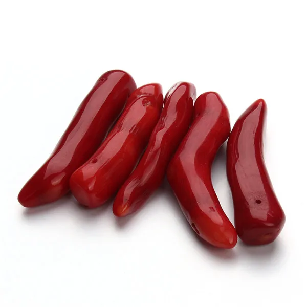 2-5cm red 5 шт./лот, 2-5 см, натуральный камень, неправильные, натуральные красные коралловые Бусины, Подвески, подвеска для DIY браслета, ожерелья, ювелирных изделий - Цвет: 2-5cm red