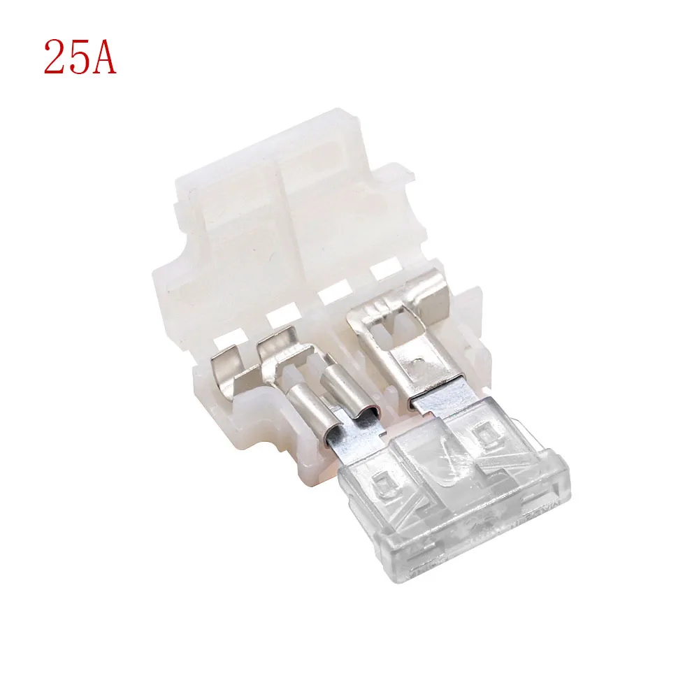 10 шт. Средний предохранитель коробка + белый флаг Plug-In Shell Т-тип страховой разъем