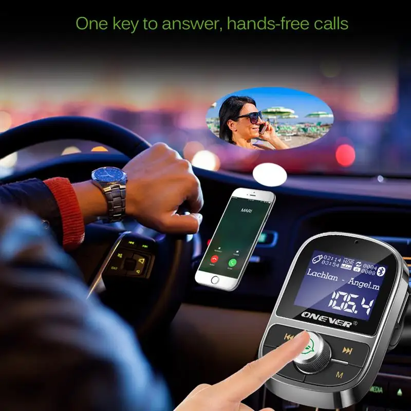 Автомобильный FM трансмиттер Onever с Bluetooth 3 1 А|FM-трансмиттеры| |