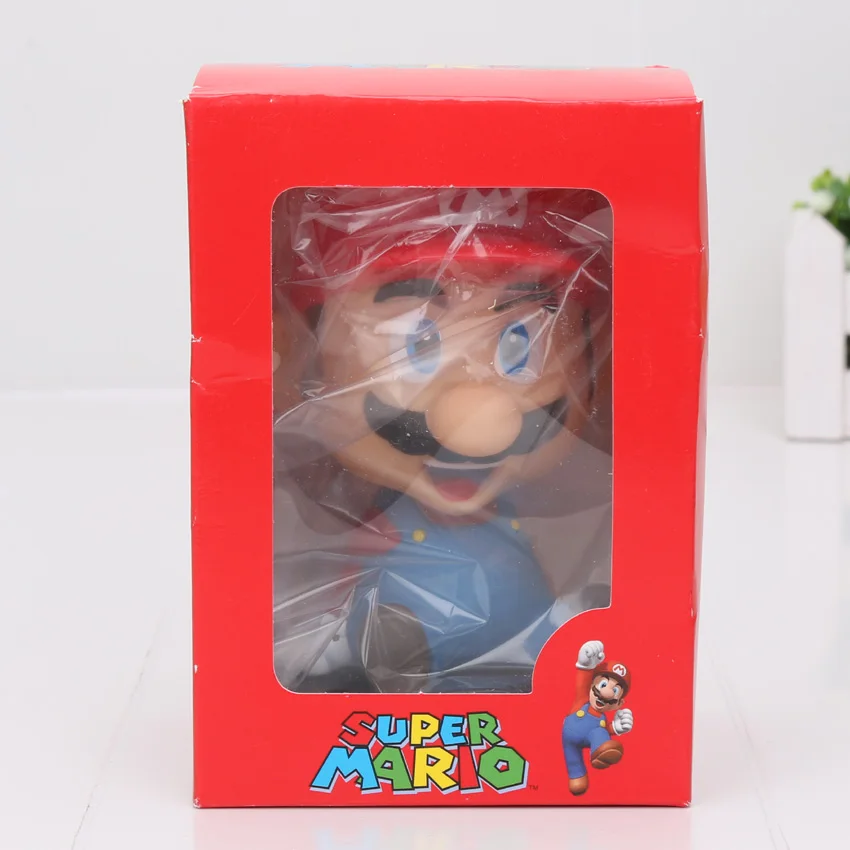 mairo in box Фигурка с качающейся головой игрушка Dragon Ball Z Сон Гоку криллин Супер Марио Мстители супер герой Кошмар перед Рождеством Джек игрушки - Цвет: mairo in box