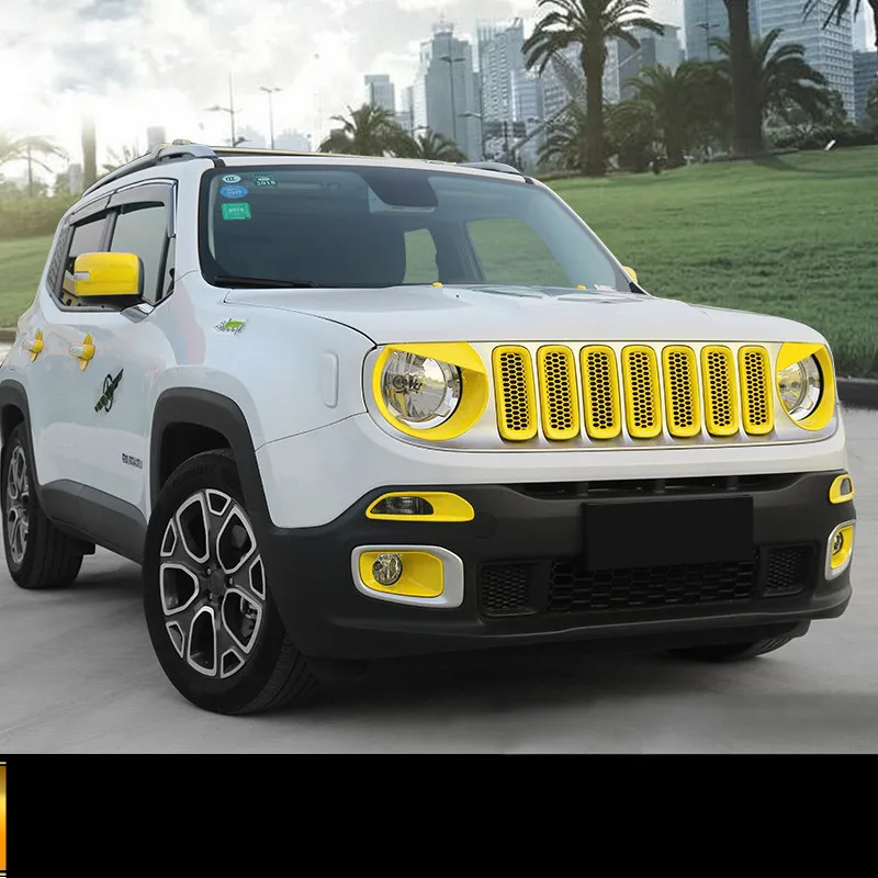 Желтая задняя рамка из АБС-пластика для гоночных автомобилей Jeep Renegade ACA154A |
