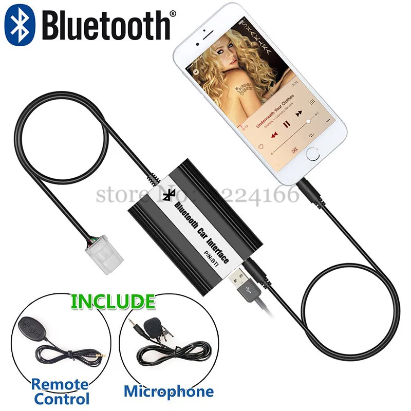 Качественный автомобильный Bluetooth A2DP MP3 музыкальный адаптер для Toyota Lexus Scion AUX USB