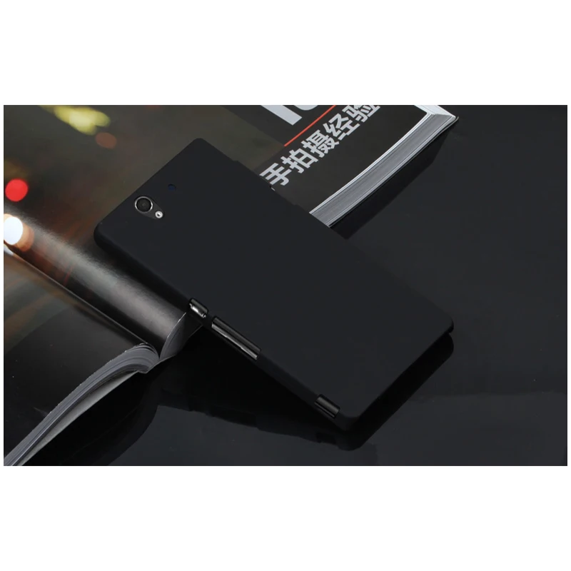 Резиновый матовый Scrub кожи чехол для sony Xperia Z(Сони Иксперия З) L36H L36 L36i C6603 C6602 LT36 жесткая накладка на заднюю панель модель защитный чехол для телефона