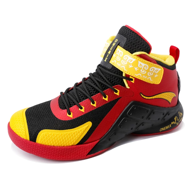 ONEMIX Newest Men Basketball Shoes Male Ankle Boots Anti-slip outdoor Sport Sneakers Plus Size EU 39-46 Free Shipping