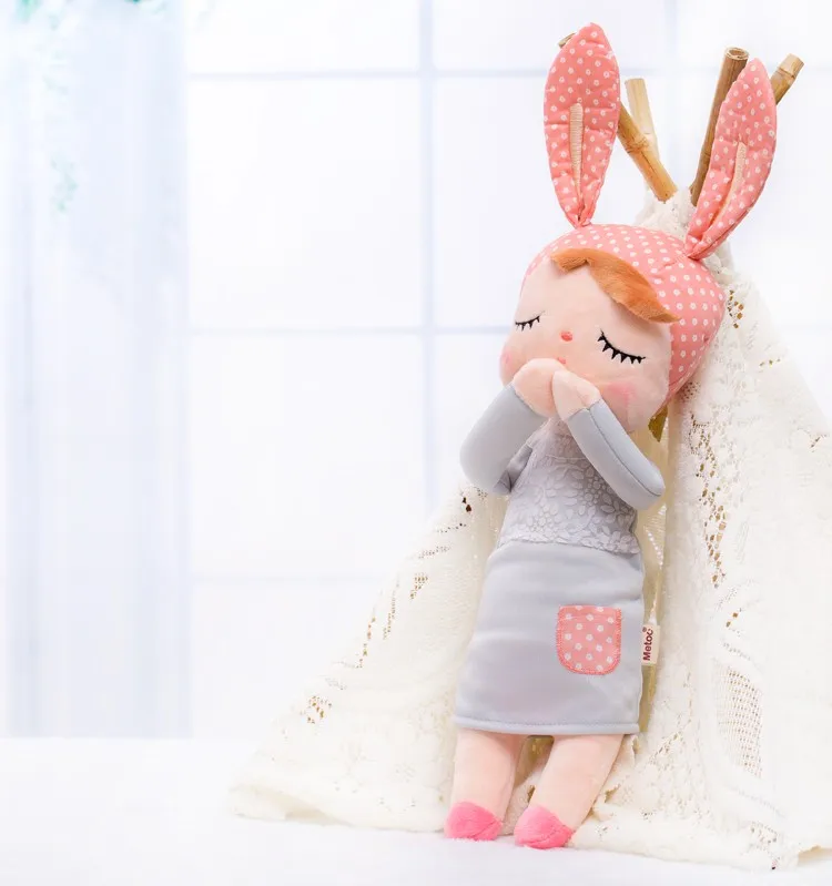 В коробке Metoo Кукла Kawaii плюшевая мягкая плюшевая животные детские игрушки для девочек и мальчиков на день рождения Рождество Кролик Анжела