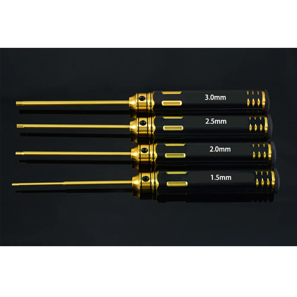 Juego de Herramientas HSS Titanium M3 M4 Premium hexagonales, destornilladores y enchufes, para coche RC-2