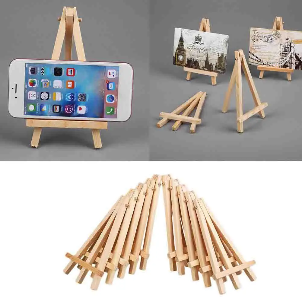 

10 шт. Мини DIY деревянный стенд для художника деревянный мольберт Свадебная настольная подставка для карт дисплей держатель для вечерние укр...