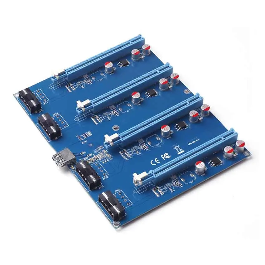 CNKESIN горная карта Pci e адаптер от 1 до 4 1X 16X Riser Mount Card для ПК компьютер|Интегральные