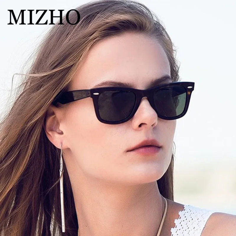MIZHO 2021 пластиковые квадратные мужские солнцезащитные очки унисекс