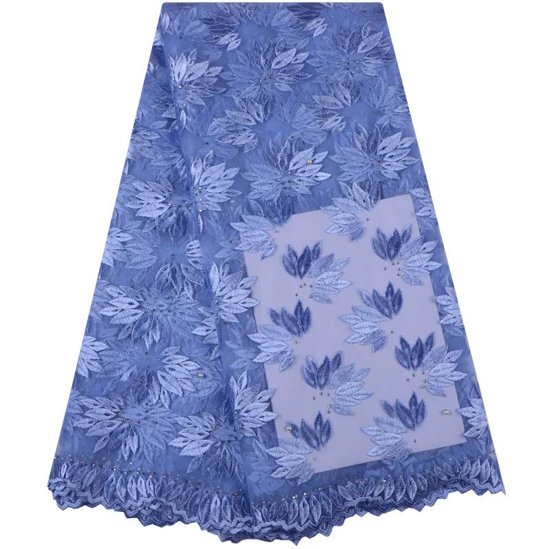 

2019 Latest Dark purple French Nigerian Lace Fabric High Quality Tulle African Laces Fabric Wedding French Tulle Lace A1314