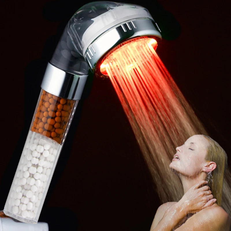 Оптовая продажа 45 шт. один красный цвет светодиодный оздоровительный спа Душ 2016