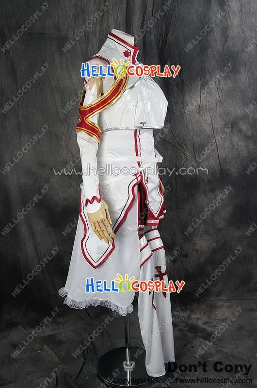 Sword Art Online Cosplay Asuna Yuuki White Uniform Dress Costume H008 |