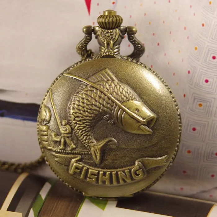 Прямая поставка мужские и женские часы в античном стиле бронзовые карманные