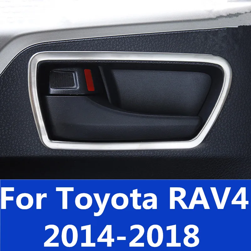 Для Toyota RAV4 2014 2018 автомобильный Стайлинг крышка внутренней дверной ручки дверная