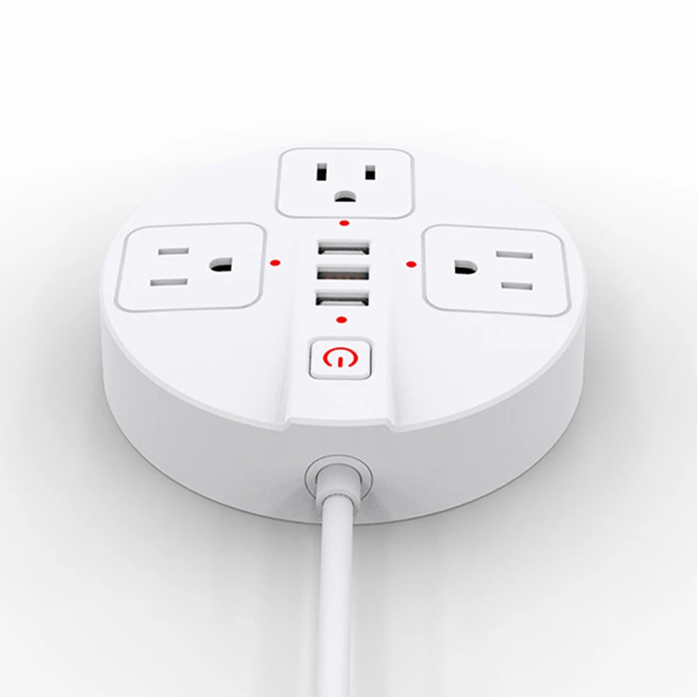 Умная лента питания 3 AC US штепсельные розетки с USB пультом дистанционного управления работа с Alexa Google Home с 5ft удлинителем шнур питания