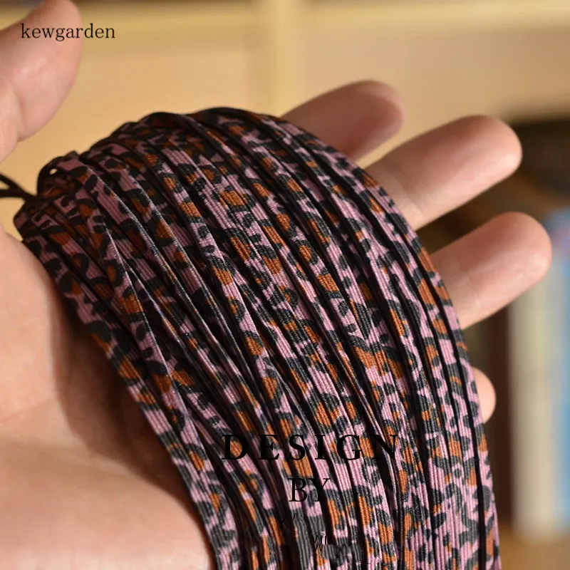 Kewgarden 3 мм эластичная резинка тесьма DIY лента для волос материал ленты плоская резинка для волос, аксессуары 20 м/лот