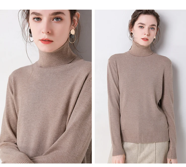 Autumn Winter sweater women turtleneck cashmere sweater knitted pullover women sweter fashion sweaters new Plus Size tops