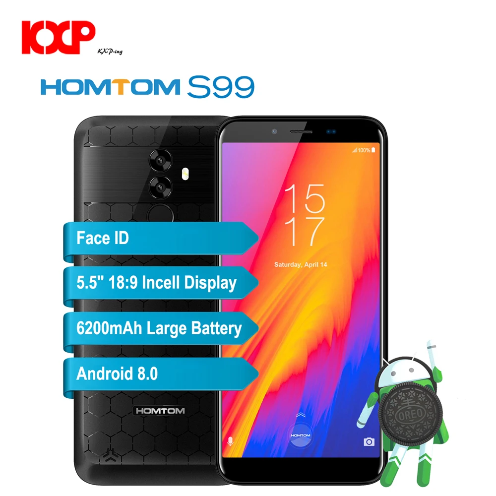 HOMTOM S99 фаблет 4G 5 дюймов Android 8 0 MTK6750 1 ГГц Восьмиядерный B Оперативная память 6