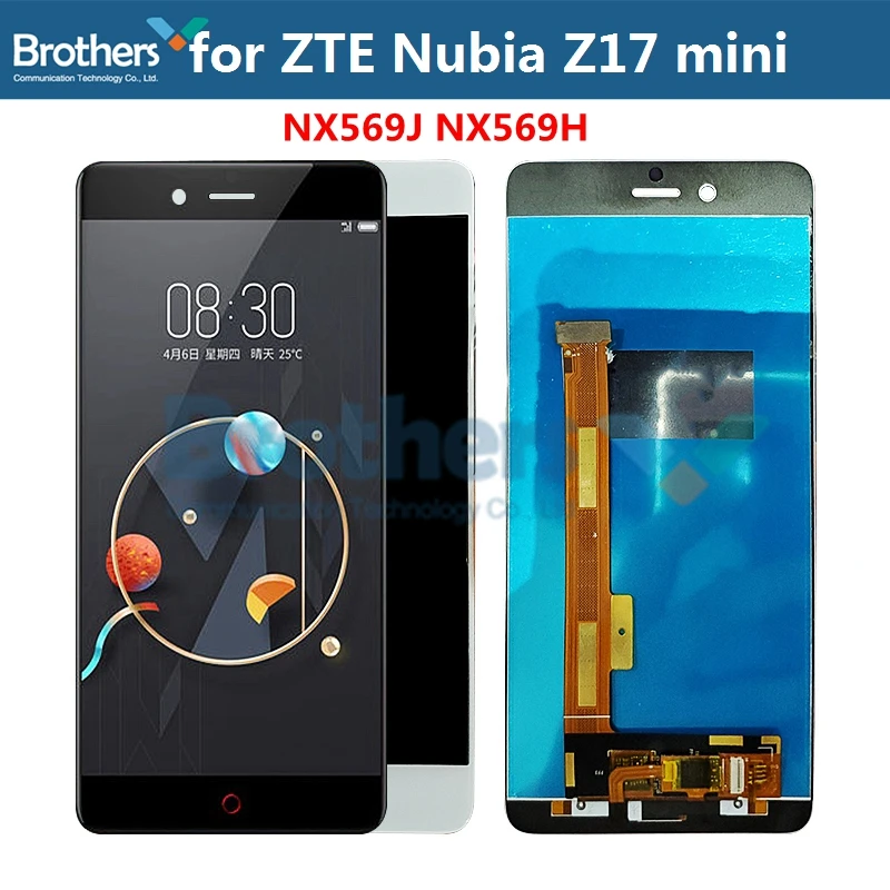 ЖК-экран для ZTE Nubia Z17 mini, ЖК-дисплей для ZTE NX569J NX569H, сборка ЖК-дисплея, сенсорный экран, дигитайзер, замена телефона протестирована