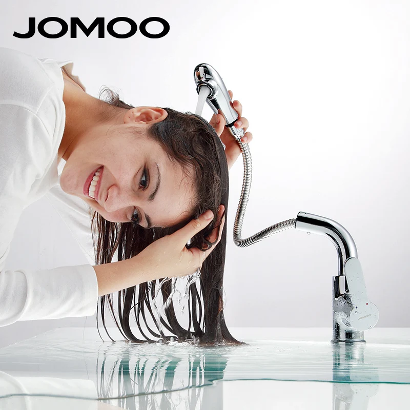 JOMOO смесителль для ванной с выдвижным изливом смеситель для умывальника классический стиль кран для ванной холодная горячая вода кран бассейна