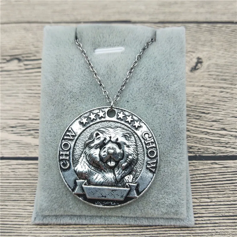 

New Chow Chow Necklace Classic Style Pet Jewellery Fashion Animal Jewellery Chow Chow Dog Pendant Necklace Women