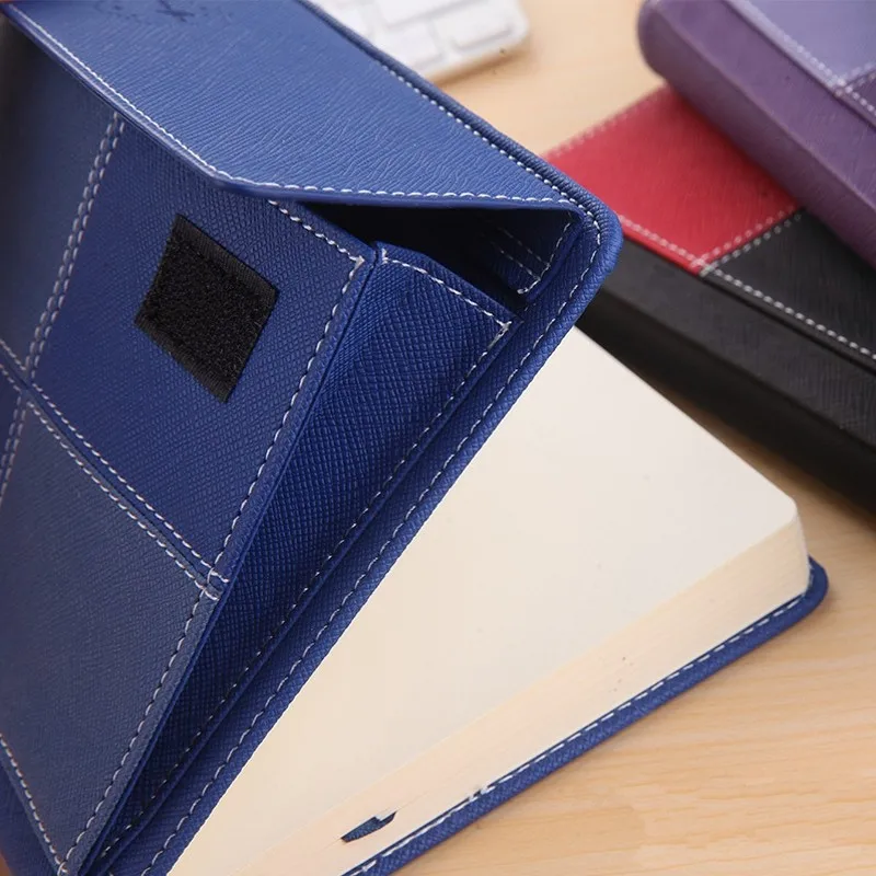 Креативный канцелярский кожаный блокнот модный комбинированный Твердый чехол
