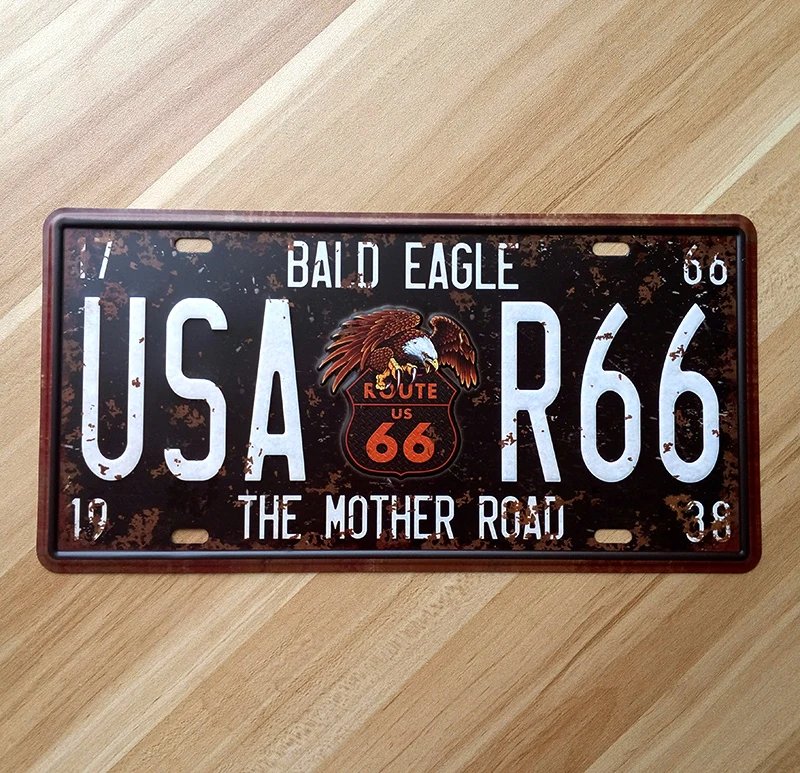 SP CP 309 номерной знак автомобиля &quotшоссе 66 США road&quot Номерной Знак Винтажный