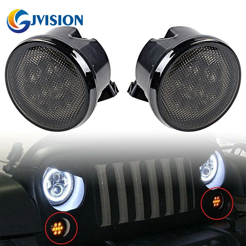Светодиодный указатели поворота/Передняя решетка лампы для Jeep Wrangler JK 2007 2015|turn signal