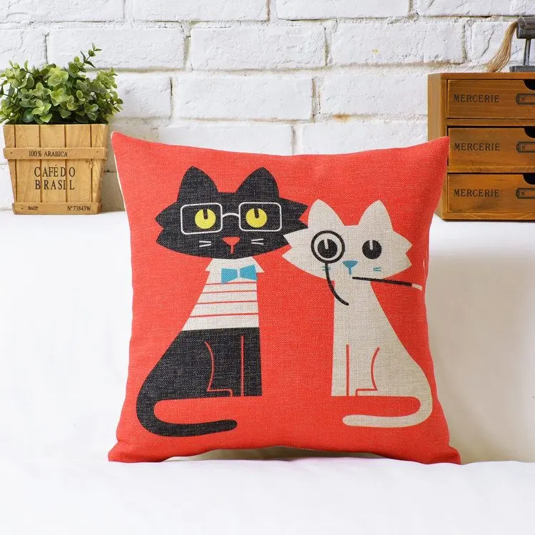 Кошка котята маленькие животные литературные милые Мультяшные Животные Хлопок