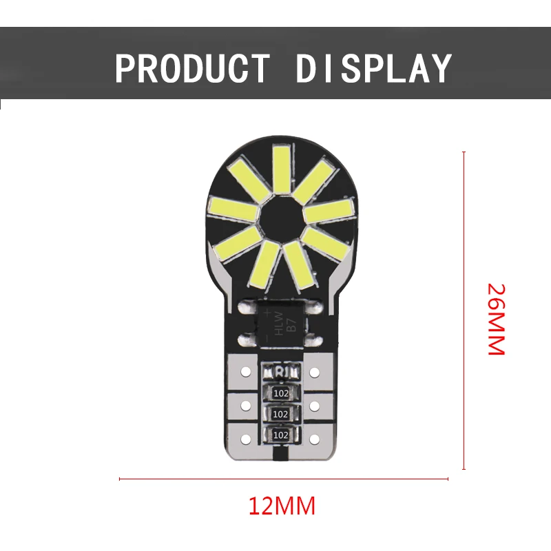 1X t10 w5w canbus автомобисветильник 194 501 led 26 4014 инструмент SMD light s лампочка