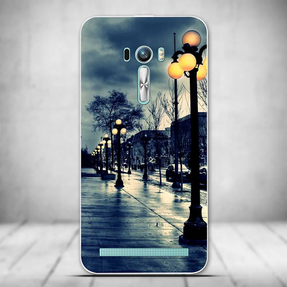 Мягкий чехол для ASUS ZenFone 2 Laser ZE500KL силиконовая задняя крышка из ТПУ с принтом Asus