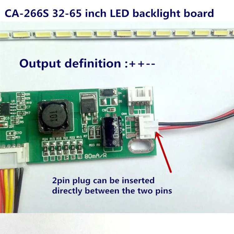 10pcs/lot CA-266S new universal 32-65 inch LED LCD TV backlight constant current driver board 80-480mA output | Лампы и освещение
