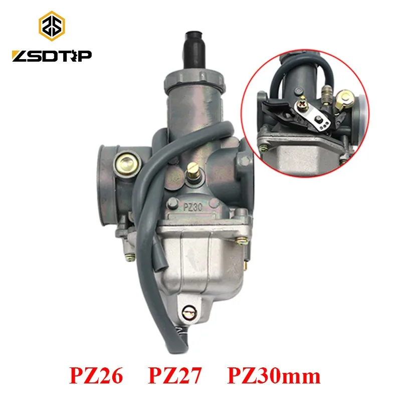 ZSDTRP KEIHIN PZ26 27 30 мм рычаг карбюратор ручной/трос 125 куб. См 150CC 250CC ATV Quad Dirt Bike
