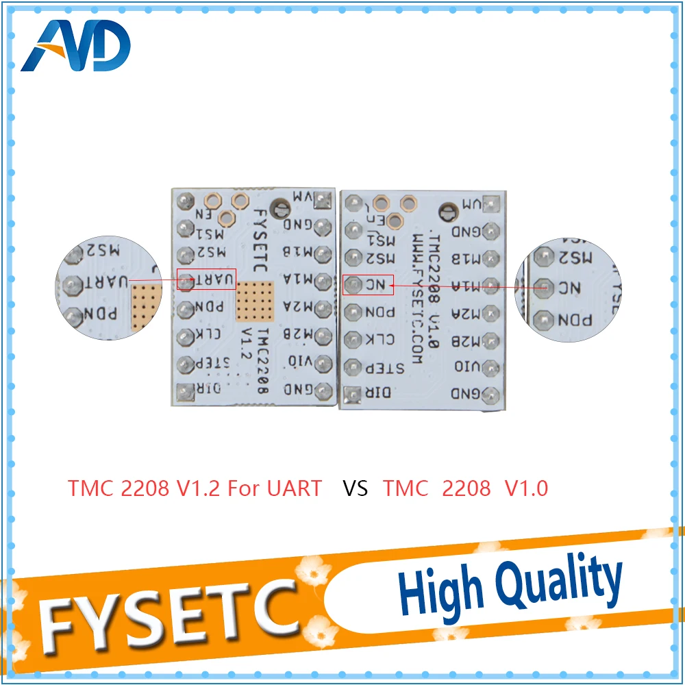 

FYSETC F6 V1.3 Board ALL-in-one Electronics Solution Mainboard With 6pcs Special TMC2208 V1.2 and Protector For UART Flying Wire