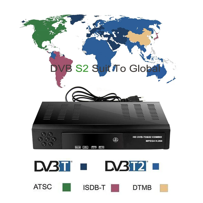 2019 спутниковый ресивер HD цифровой DVB T2 + S2 ТВ тюнер к уплате MPEG4 приемник