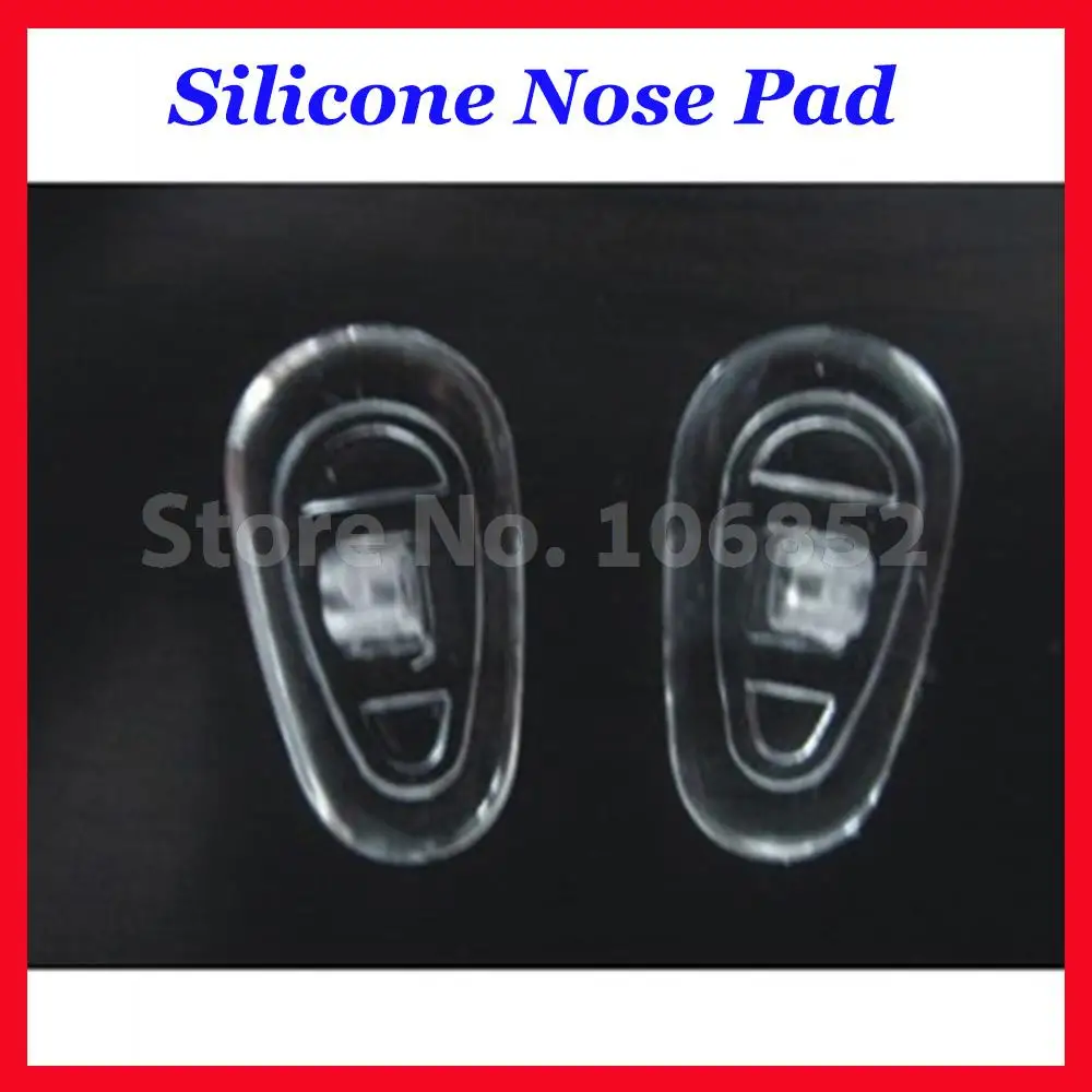 500pieces=250pairs Eyeglass Accessory Silicone nose pads size 11/12/13/14/15mm screw In Push In Opitonal Free Shipping