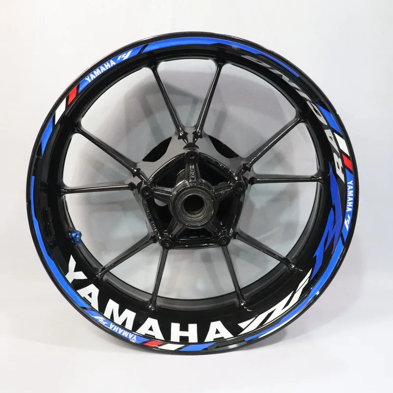 Водонепроницаемый светоотражающий стикер для мотоциклов YAMAHA R1, индивидуализированные наклейки на колеса, светоотражающая лента в полоску