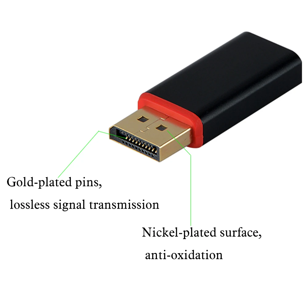 Новый адаптер из алюминиевого сплава Dp на концентратор Displayport 4K * 2K для Hdtv