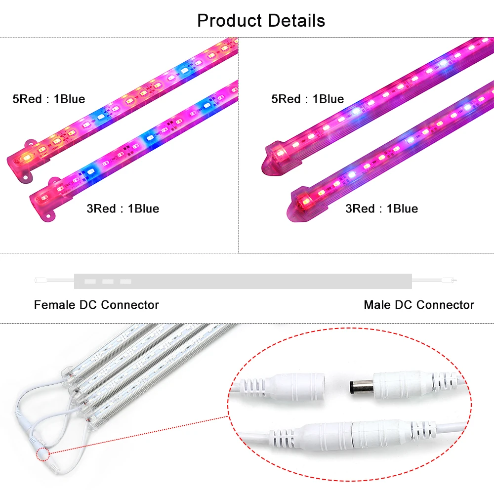 4 шт. светодиодный светильник для выращивания растений DC 12 В 5630 50 см|grow light|plant grow
